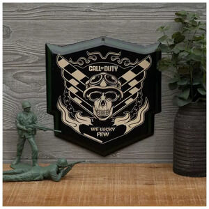 Call Of Duty Metal Wall Decor Black Ghost Skull Design Gamer Gift